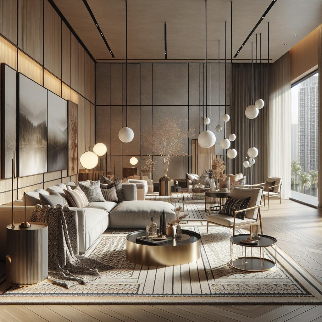 Foto van modern interieur in Scandinavische stijl met luxe uitstraling - Functioneel interieur 2024.