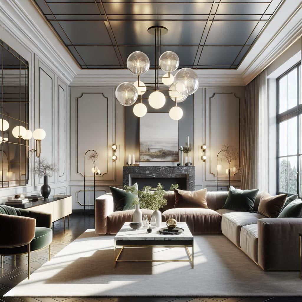 Interieur inspiratie 2024: Modern Scandinavisch design met luxueuze uitstraling - woonsfeerbeeld.