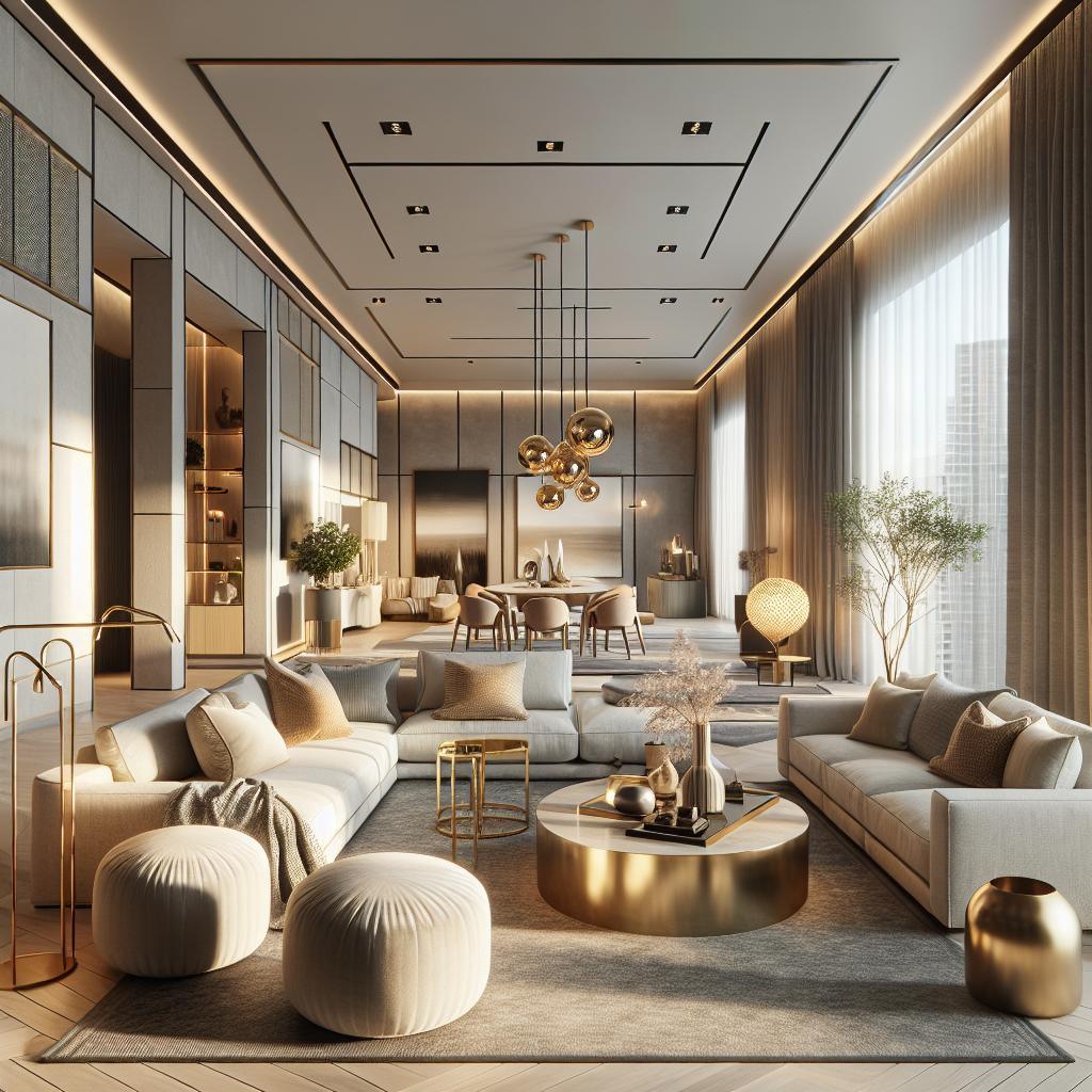 Afbeelding van 2025 interieur design trends: Scandinavische esthetiek met hotel chic elegantie.