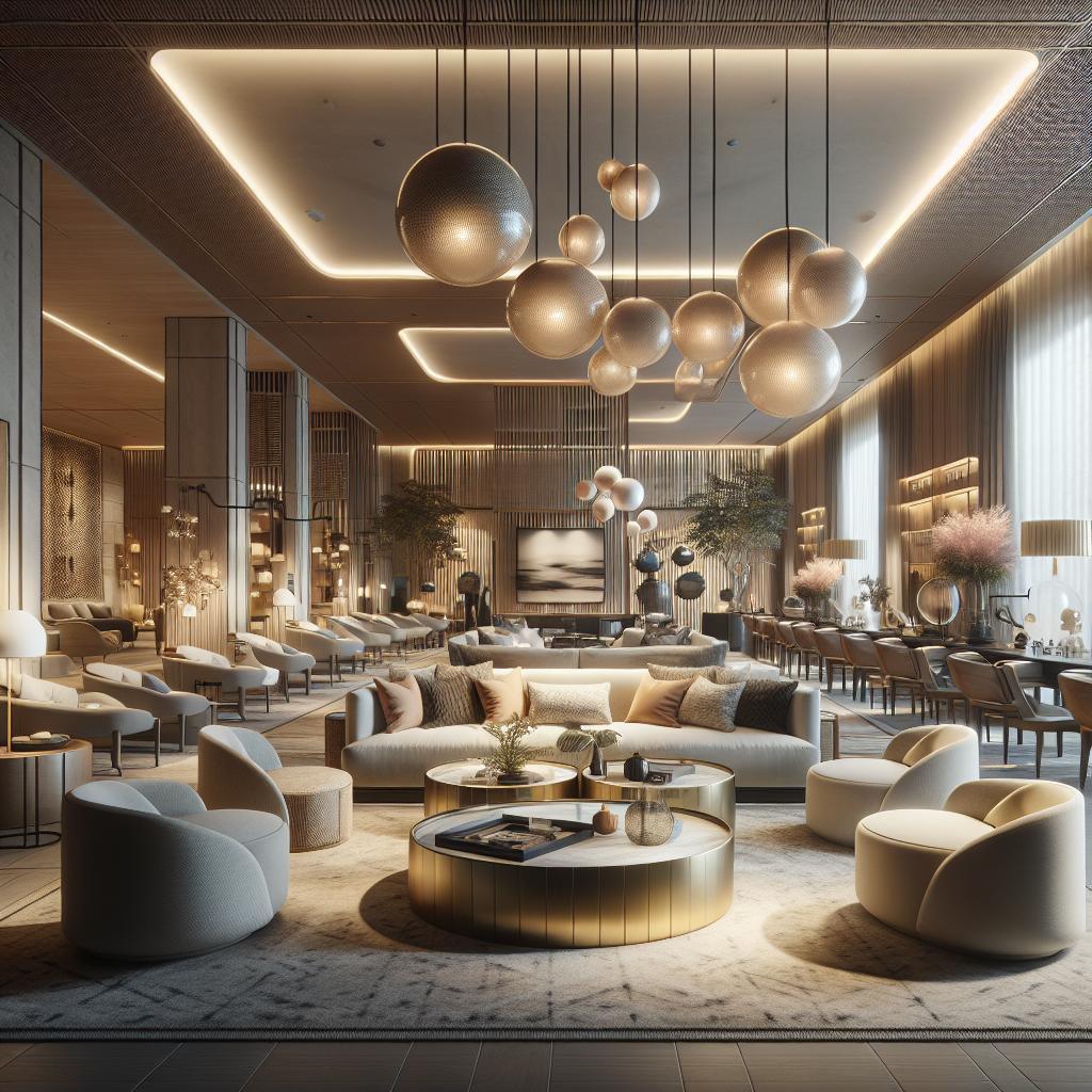 Futuristic Zitmeubelen: Harmony of Scandinavian and opulent design in 2024 interior.