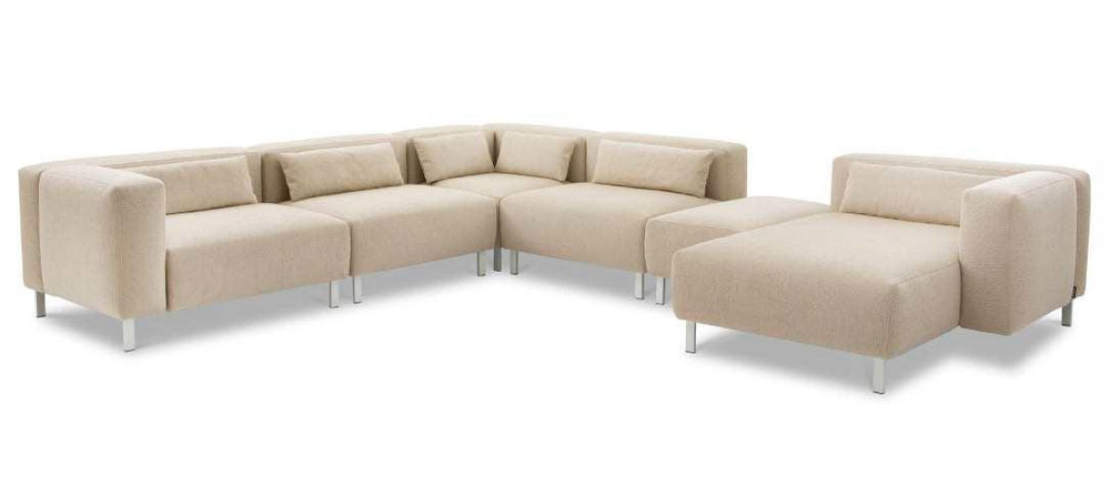 Aruba outdoor loungebank zijaanzicht, waterdicht – HoekbankXXL